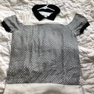 Black n white Elle top